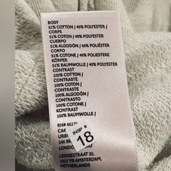 FP We The Free Camden Henley Sweatshirt in Grey Opal sz lg NWT - Picture 9 of 9